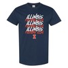 Illinois Fighting Illini Stitch Arch Shirt Illinois Home Champion Hoodie Gift, Vintage Illinois Sweatshirt