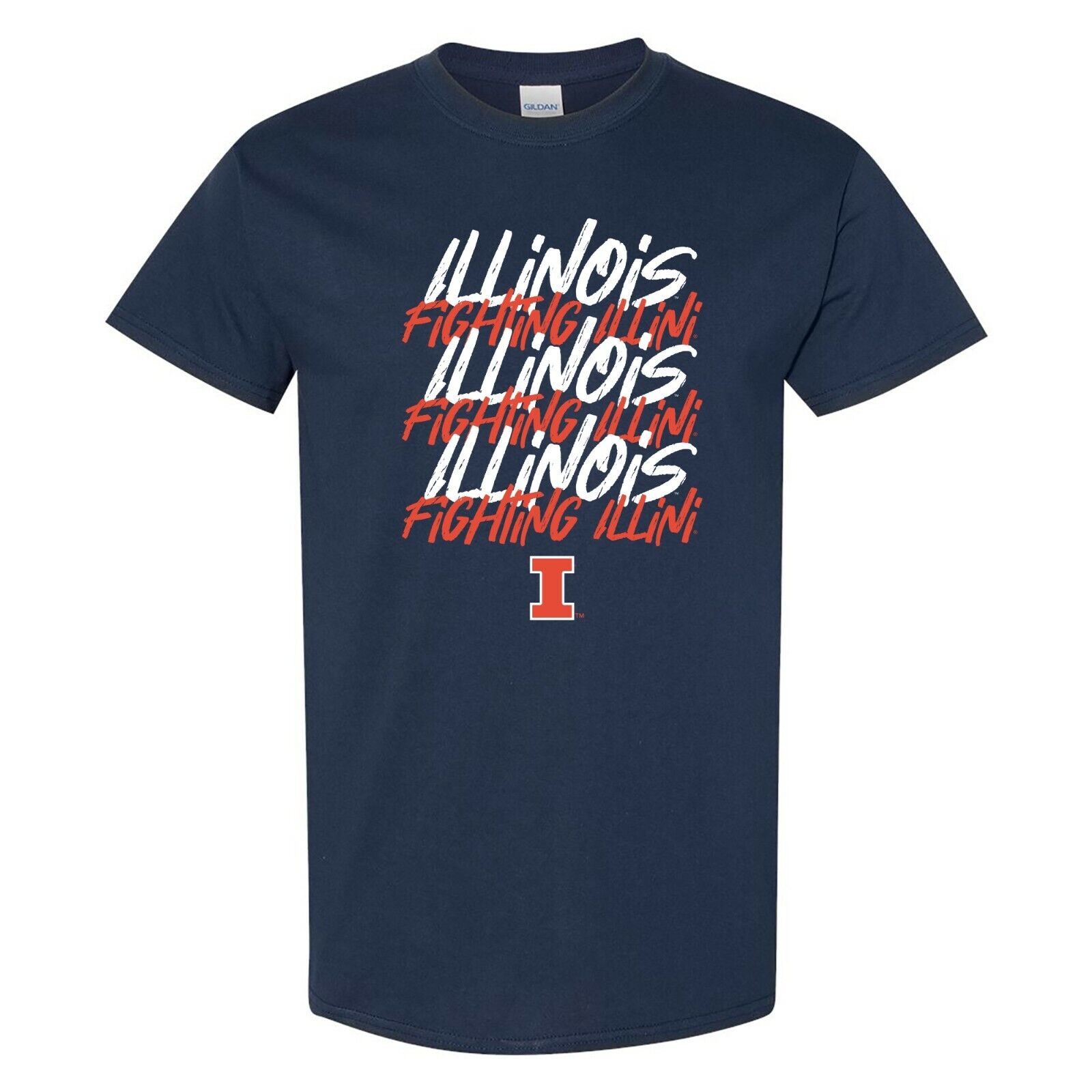 Illinois Fighting Illini Stitch Arch Shirt Illinois Home Champion Hoodie Gift, Vintage Illinois Sweatshirt