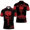 I'm not the hero you wanted, I'm the monster you needed Skull 3D All Over Print Polo Shirt