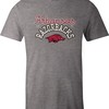 Image One Adult Women Ncaa Classic Arch Script Triblend Short Sleeve T-Shirt, Hogs Shirt Gifts For Razorbacks Lover
