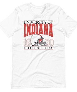 Indiana College Unisex Tshirt Casual Iu Hoosiers Shirt For Ncaa Fans