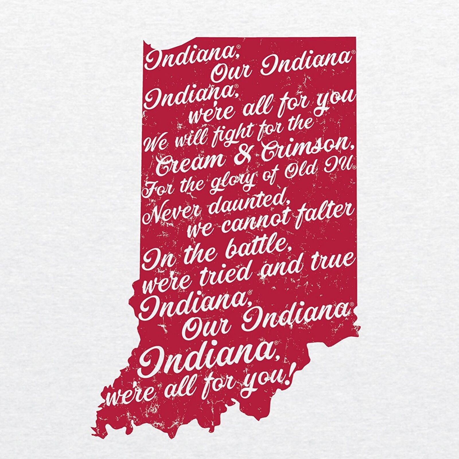 Indiana Hoosiers Spirited Script Sweatshirt, Vintage University Of Indiana Hoosiers - Image 2