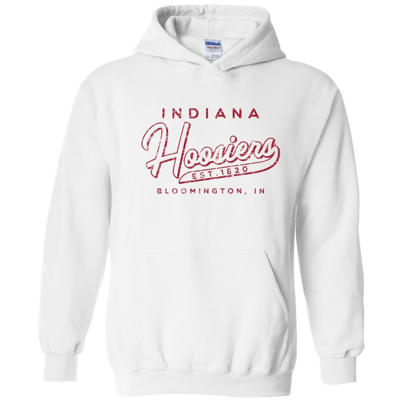 Indiana Hoosiers Vintage Basketball Shield Licensed Sweatshirt, Vintage University Of Indiana Hoosiers