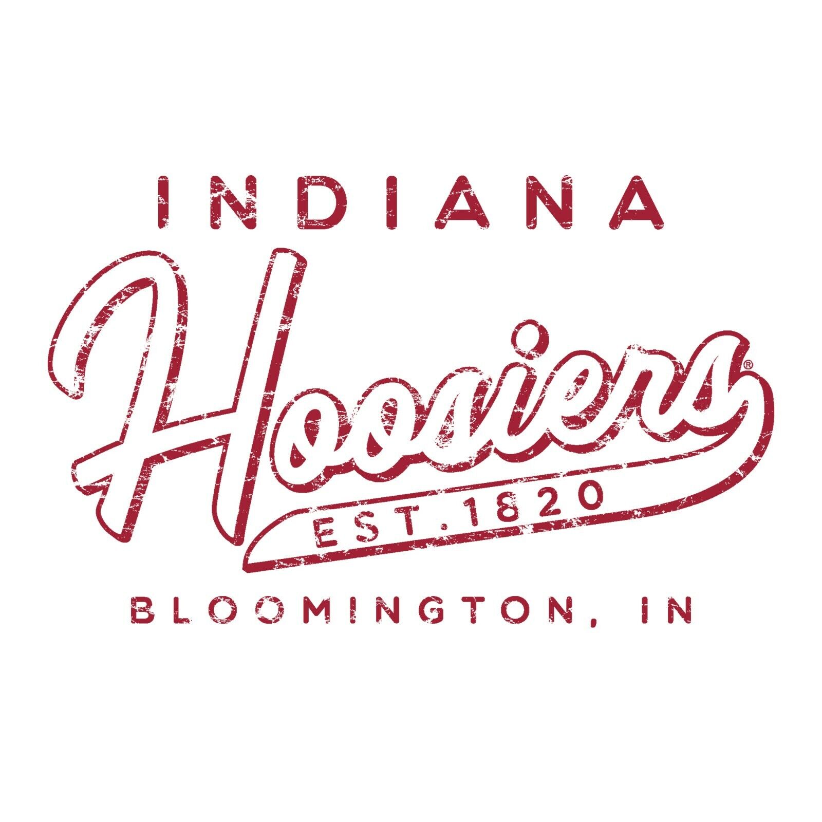 Indiana Hoosiers Vintage Basketball Shield Licensed Sweatshirt, Vintage University Of Indiana Hoosiers - Image 2