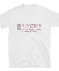 Indiana University Hoosiers 'Stranger Things' Themed T-Shirt, Iu Hoosiers Shirt For Ncaa Fans