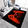 Indoor Gaming Carpet with Game Controller Gamer Modern Area Rug for Boys Room Decor