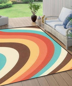 Indoor Non-Slip Halloween Black Bat Purple Area Rugs for Living Room Dining Mat - Personalized Kids Rug