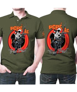 Indulge in Romance with Pepe Le Pew Pew Pew 3D Printed Breathable Polo Shirt