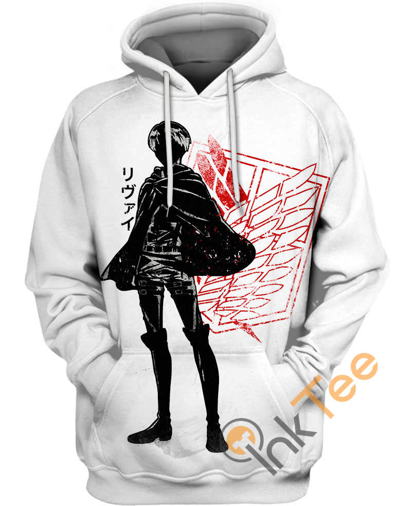 Ink Levi Scout Regiment 3D Hoodie