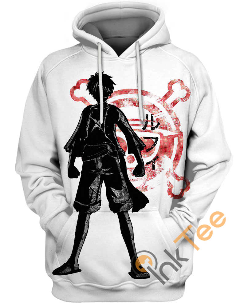 Ink Pirate Luffy Hoodie with 3D Print - Perfect for Anime Fans