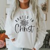 Inspirational Christian T-Shirt with Scripture And Rooted In Christ Design
