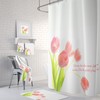 Inspirational Floral Shower Curtain for Bathroom Decor