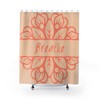 Inspirational Mandala Shower Curtain, Boho Decor , Mindfulness Bath Print, Eclectic Bathroom Accessories