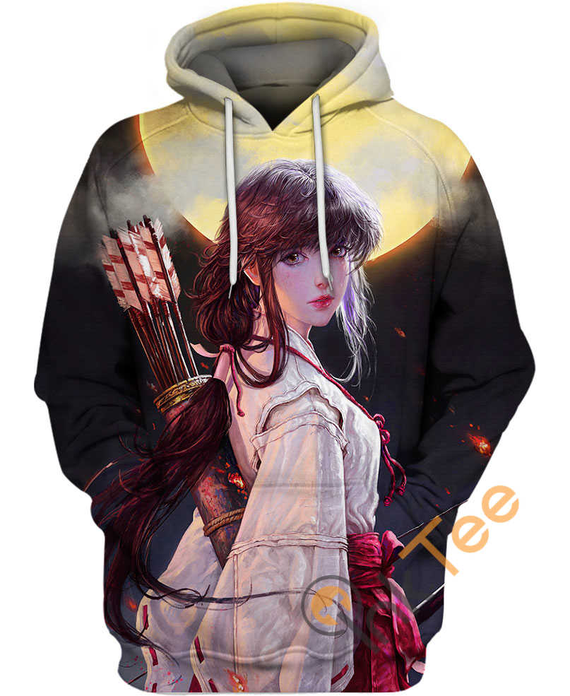 Inuyasha Kikyo Bow And Arrow All Over Print 3D Hoodie