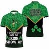 Invite the Irish to Your Party with Dabbing Leprechaun on All Over Print 3D Polo Shirt