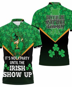 Invite the Irish to Your Party with Dabbing Leprechaun on All Over Print 3D Polo Shirt