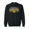 Iowa Hawkeyes Primary Logo Licensed Shirt Iowa Fan Crewneck Sweatshirt, Iowa Sweater