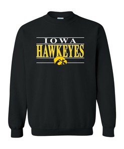 Iowa Hawkeyes Primary Logo Licensed Shirt Iowa Fan Crewneck Sweatshirt, Iowa Sweater