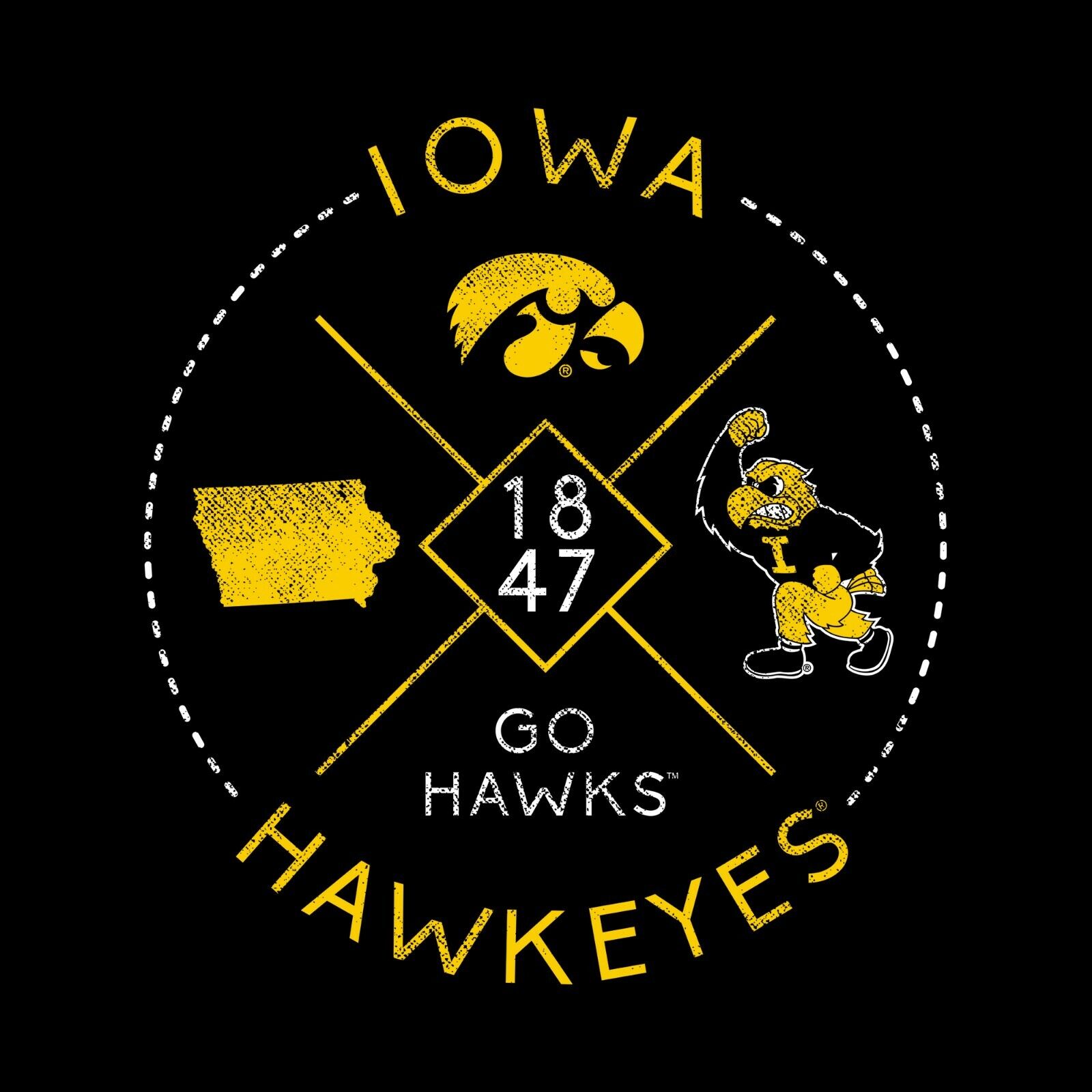 Iowa Hawkeyes Shadow Stretch Block Shirt Iowa Fan Crewneck Sweatshirt, Iowa Sweater - Image 2