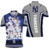 It's Game Time: Yankees Players Clinched Polo Shirt All Over Print