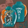 Jack Skellington and Miami Dolphins 3D Hoodie - Unique and Stylish