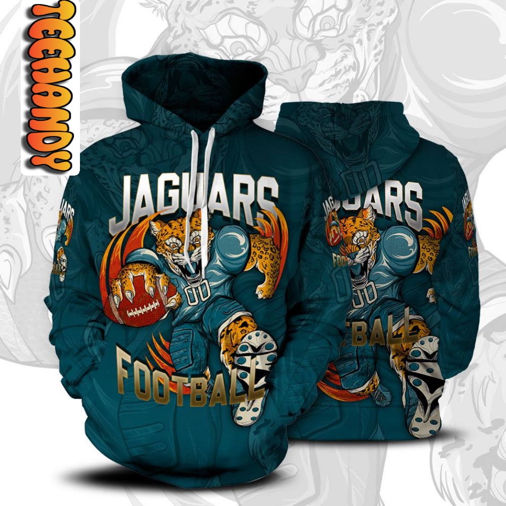 Jacksonville Jaguars Football Custom All Over Print 3D Hoodie