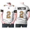 Jameis Winston #2 Nfl American Football Team Logo Color Rush Custom 3d Designed Gift For Saints Fans Polo Shirt