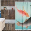 Japanese Fishes Shower Curtain | Eco-Friendly Waterproof Bath Curtain Vintage Fish Design