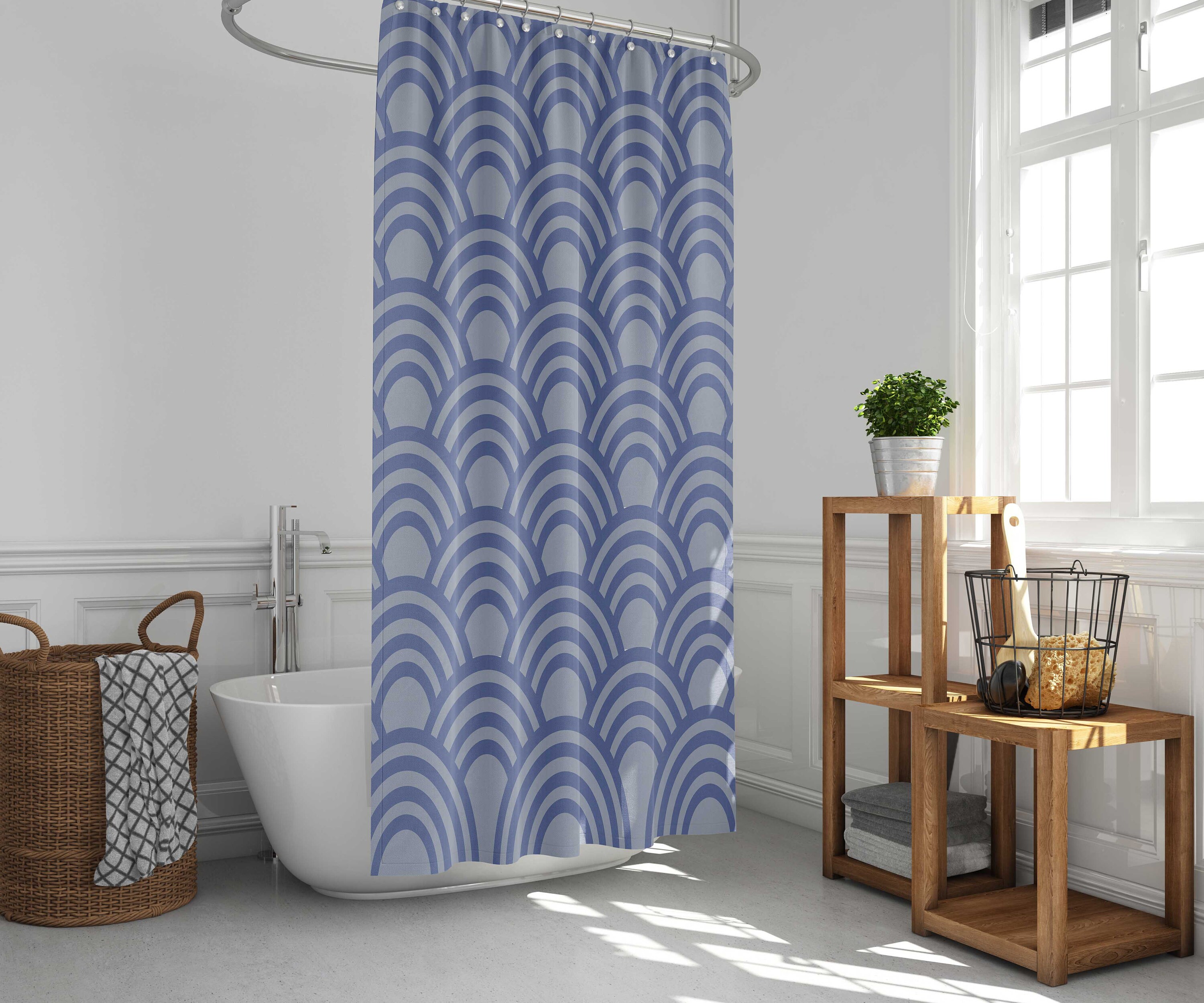 Japanese coastal beach themed Shower Curtain Home bath Set Decor | Housewarming gift - Image 2