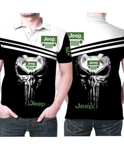 Jeep Punisher Car Gift For Jeep Motor Driver Racer Racing Driving Fans Polo Shirt - Athleisure 3D All Over Print