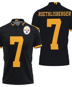 Jersey-Inspired 3D All Over Print Polo Shirt in Color Rush Limited Edition for Pittsburgh Steelers Fans