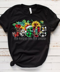 Jesus Christmas Faith Tee - Merry Christmas Sublimation Design