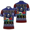 Jesus Is My God King Lord Savior: Christmas Bears Christmas Knitting Pattern All Over Print Polo Shirt for Christian