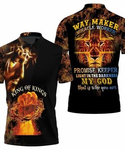 Jesus Savior and Miracle Worker: Promi Polo Shirt with Personalized 3D Design