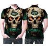 Jets Fans Unite! Lava Skull Jersey 3D All Over Print Polo Shirt is Here