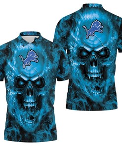 Join The Detroit Lions Fan-Clan With Our Skull Polo Shirt- Get This All Over Print Shirt 3D T-shirt