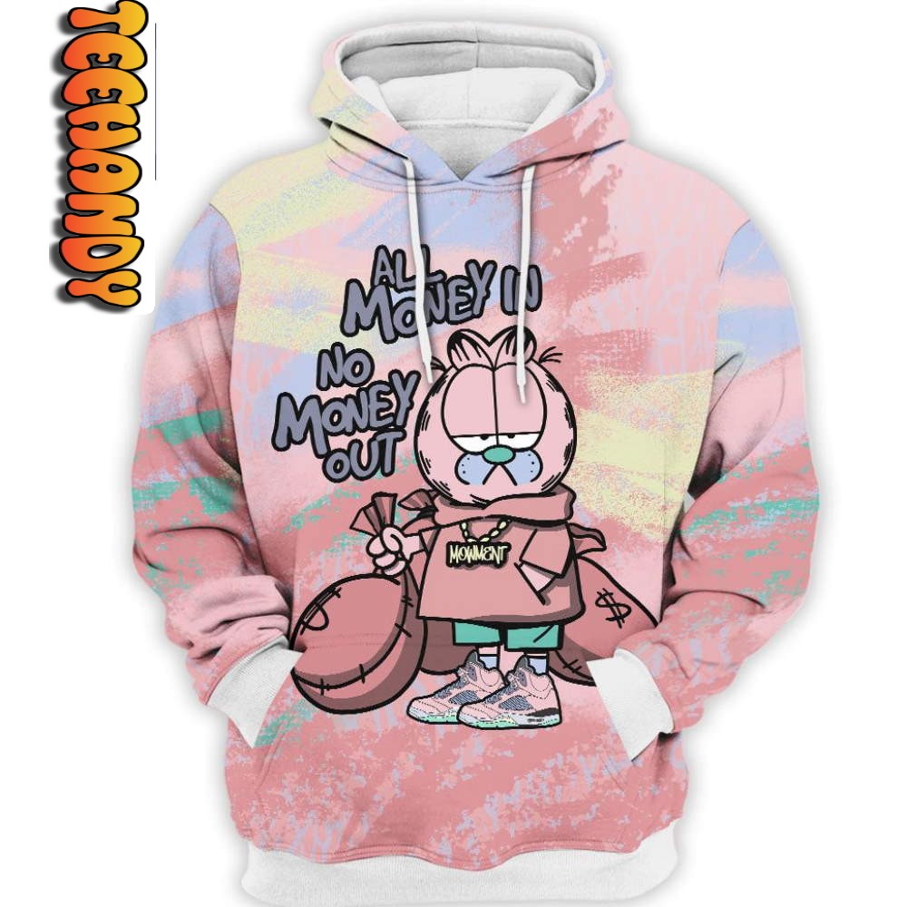 Jordan 5 Retro Easter Garfield All Over Print Hoodie
