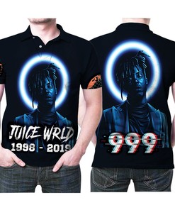 Juice World 1998-2019 999 American Rapper: All Over Print Polo Shirt with Breathable Fabric and Personalized 3D Design