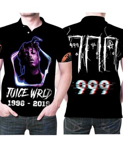 Juice World 1998-2019 999 American Rapper: Athleisure All Over Print Polo Shirt with Personalized 3D Design