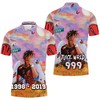 Juice Wrld Death Race for Love Skull Fire: 3D Printed Polo Shirt with Breathable Fabric & Personalized 3D Design