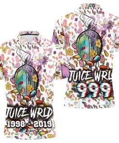 Juice Wrld Future On Drugs Over The World: All Over Print Polo Shirt with 3D Design & Breathable Fabric