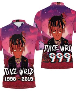 Juice Wrld Legend Never Die Album Chibi Color: All Over Print Polo Shirt with Breathable Fabric