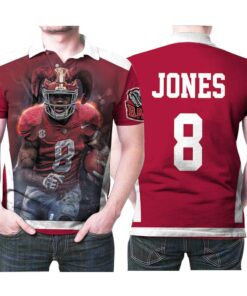 Julio Jones #2 Great Player from Alabama Crimson Tide Football Team 3D Allover Print Polo Shirt for Fans and Lovers