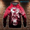 KC Chiefs 3D Hoodie with Michael Jason Freddy Halloween Design