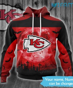 Kansas City Chiefs 3D Graveyard Halloween Hoodie - A Must-Have for Fans
