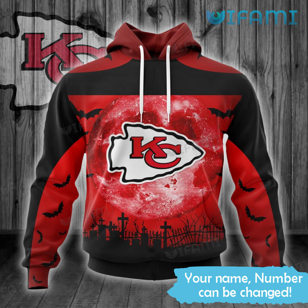 Kansas City Chiefs 3D Graveyard Halloween Hoodie - A Must-Have for Fans