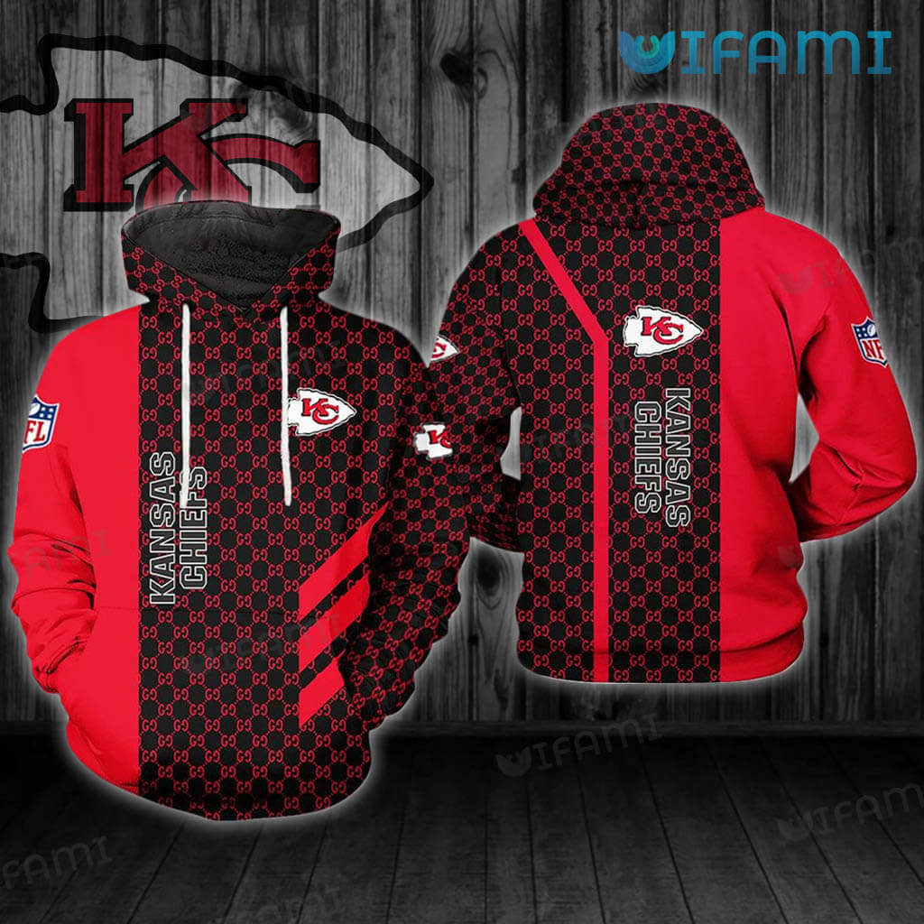 Kansas City Chiefs 3D Hoodie with Football Custom Name