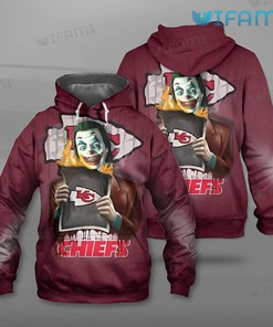 Kansas City Chiefs 3D Hoodie with Red White Classic Logo