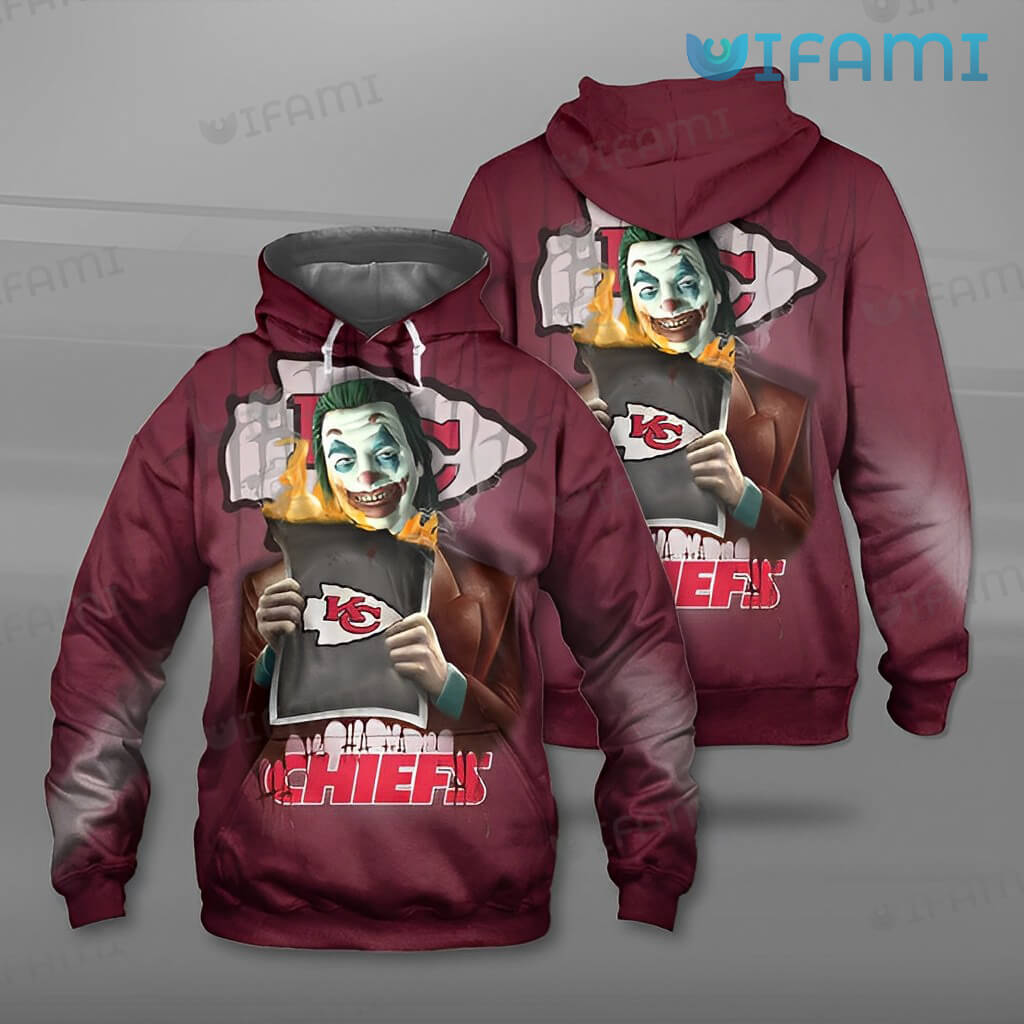 Kansas City Chiefs 3D Hoodie with Red White Classic Logo