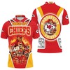 Kansas City Chiefs Andy Reid Hill 10 Clark 55 Mathieu 32 Mahomes 15 Jones 95 Kelce 87 Athleisure Polo Shirt